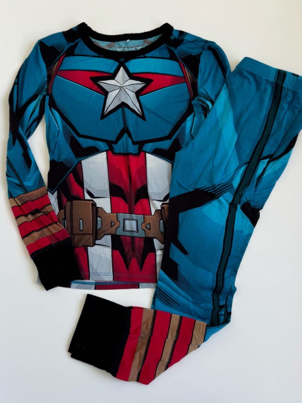 Posh Peanut Captain America Kids Pajama Set 7-8 years